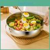 Thickened Steel Stainless Bowl Mixing Dough Kneading Basin 32cm Multipurpose Basin For Stirring Salads Beating Eggs Cleaning Vegetables
