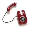 Miniaturowy czerwony telefon retro (1 kawałek)