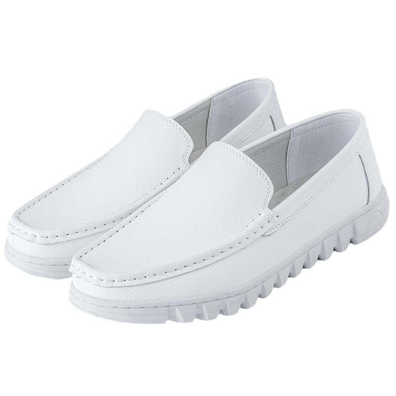 Feiying men s casual versatile leather shoes men s genuine leather business soft-soled men s shoes nurse breathable non-slip pure leather dress 38