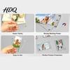 Acrylic Magnetic Frame 1 Pair Photo Fridge Magnet Picture for Display Refrigerator Clear Mini Holder Home Kitchen Decoration