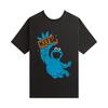 X Vila Sésamo Monstro das Bolachas Camiseta Vintage Preta Tops Masculinos KHM033079-001