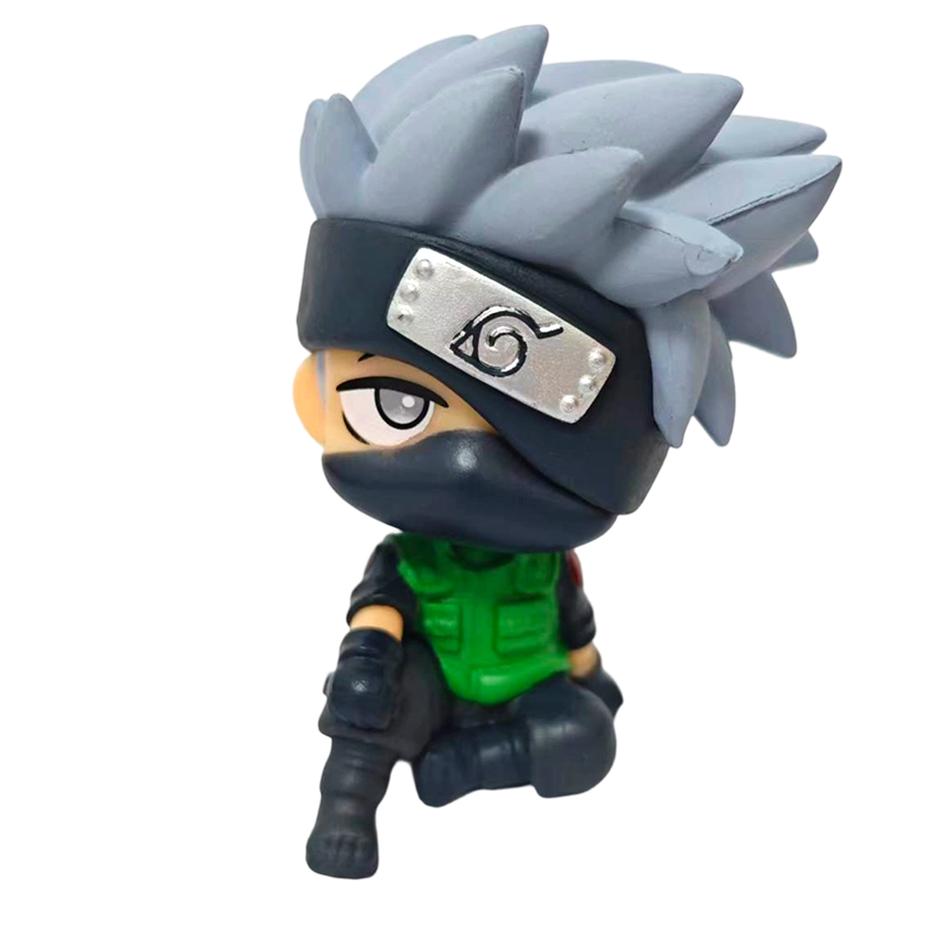 9cm Naruto Anime Figure Naruto/Kakashi /Sasuke/ItachiAction Figure Kawaii Q Version Figurine Car Decoration Model Xmas Toy Gift