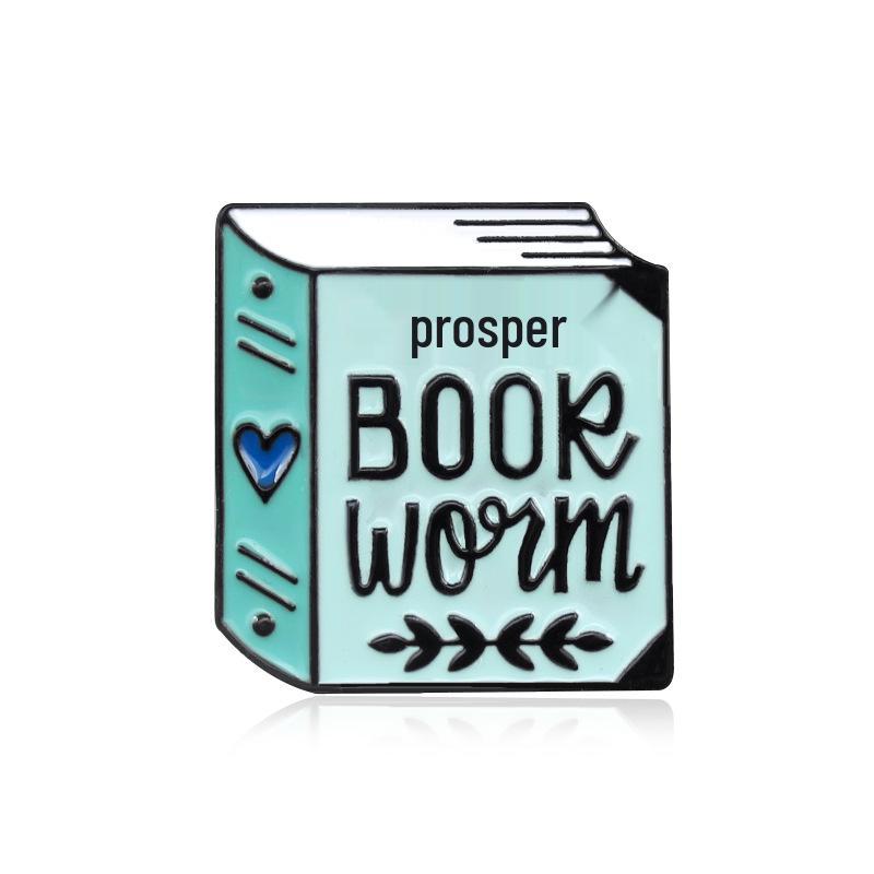 Best-Selling Cartoon Book Drip Oil Brooch - Creative Fashion Badge Accessory