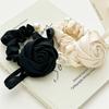 3D Rose Pearl Pendant Large Intestine Hair Tie Headband Women's Gentle Hair Accessories