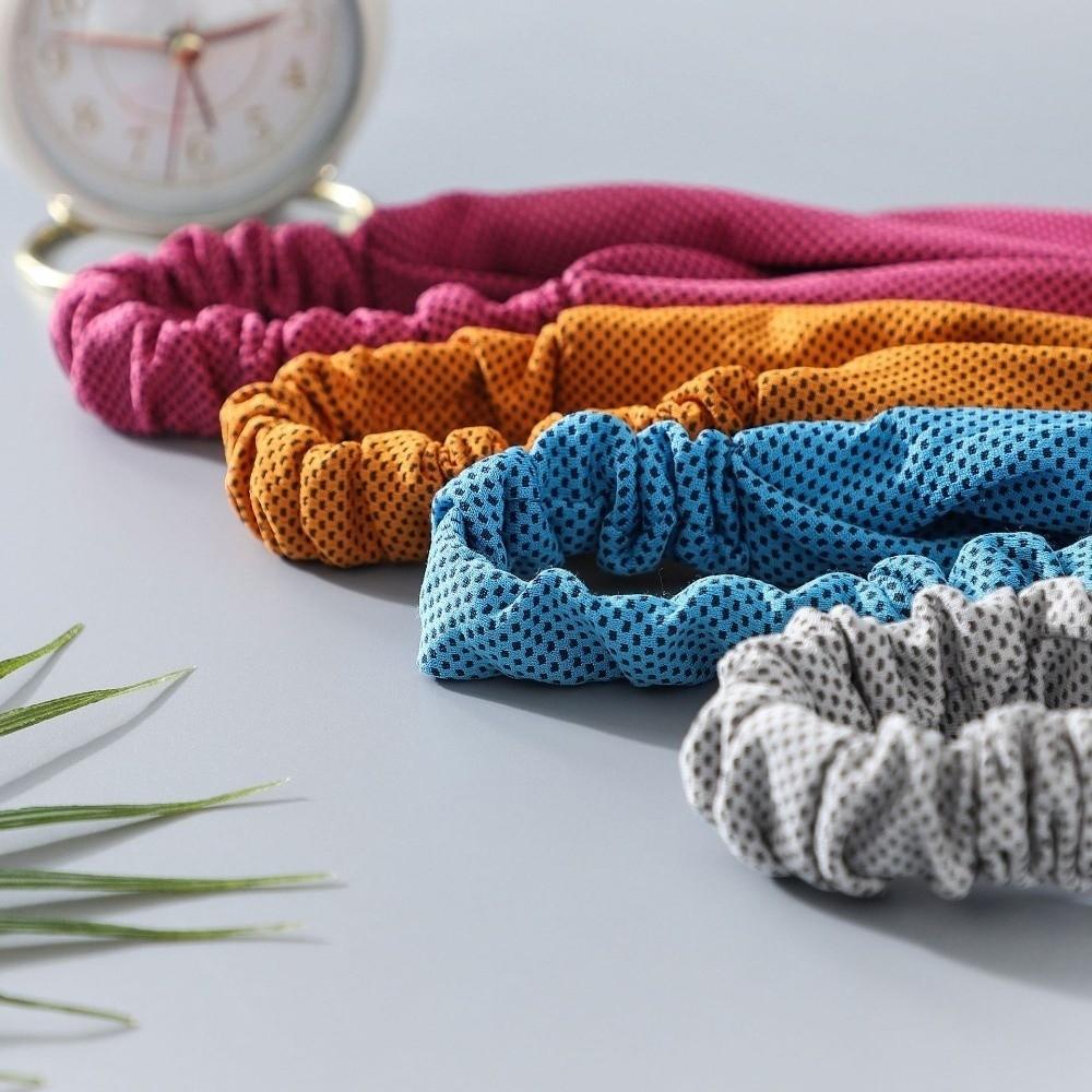 Sweat Absorbent Cool Elastic Headband Breathable Fitness Sweatband Summer Sport Headband Gym