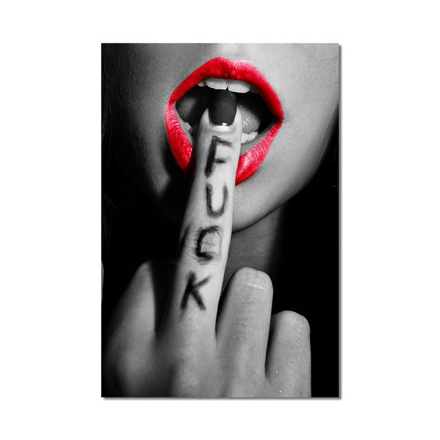 Modern Sexy Women Portrait Art Poster Nordic Minimalist Canvas Print Wall Art Painting Scandinavian Pictures Living Room Decor