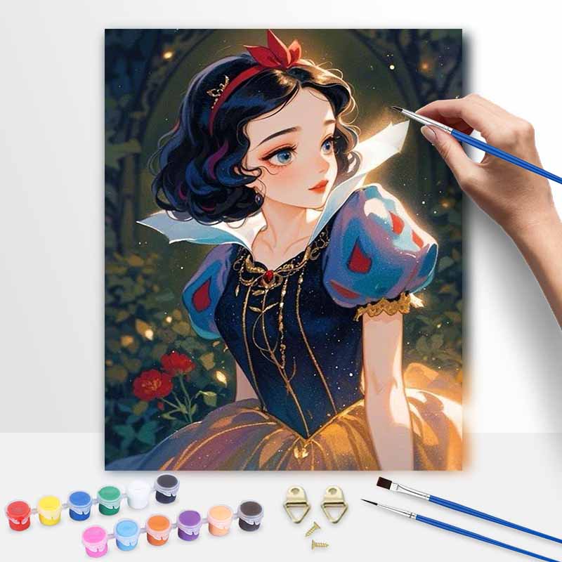 Disney Snow White Oil Painting Kit Canvas DIY Home Decor Gift