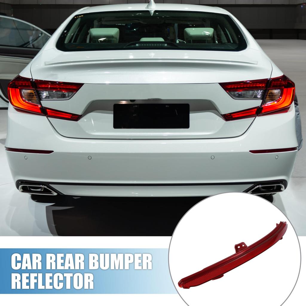 ABSOPRO Car Rear Right Bumper Reflector for Honda Accord Red (33505-TVA-A01) (2018-2019), Plastic,