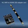 M.2 Key A+E To NVME  Adapter PCIE4.0 For 2230 2242 2260 2260 2280 Risers Card  Installation with Bracket