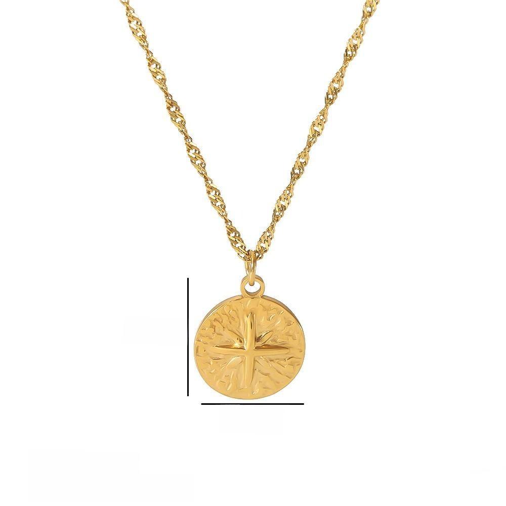 Style Star Shape Titanium Steel Pendant Necklace For Men And Women