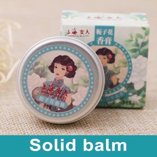 Solid Perfume Chinese Style Body Aroma Balm Long-lasting Jasmine Freesia Osmanthus Natural Flower Fragrance Portable Solid Balm Deodorant Supplies