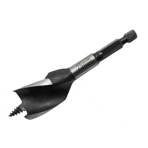 Faithfull Three-point Speed Auger Bit, Stubby