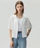 MIND BRIDGE WOMEN [W] Crease Open Collar Short Sleeve Shirt - 2 Colors