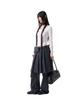 IUGAMAKARAS Belted Contrast Trousers (Dark Gray)