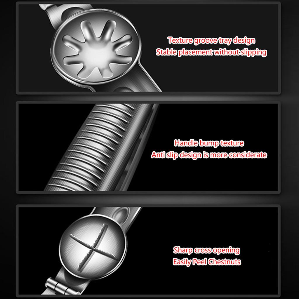 Handy Nut Cutter Durable Sheller Chestnut Clip Opener for Quick and Hassle frees Opening Portable Chestnut Cutter