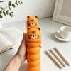 Silicone Material Upright Desk Organizer Upright Design Desk Storage Box  For Kids