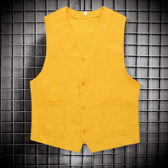 Odzież robocza Kamizelka Dekolt w kształcie litery V Bez rękawów Jednolity kolor Jednorzędowe guziki Odzież robocza Kieszenie Kardigan Kamizelka dla pracowników społecznościowych dla wędkarzy