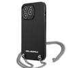 Karl Lagerfeld KLHCP13XPMK iPhone 13 Pro Max 6.7" Hardcase Black/black Leather Textured and Chain