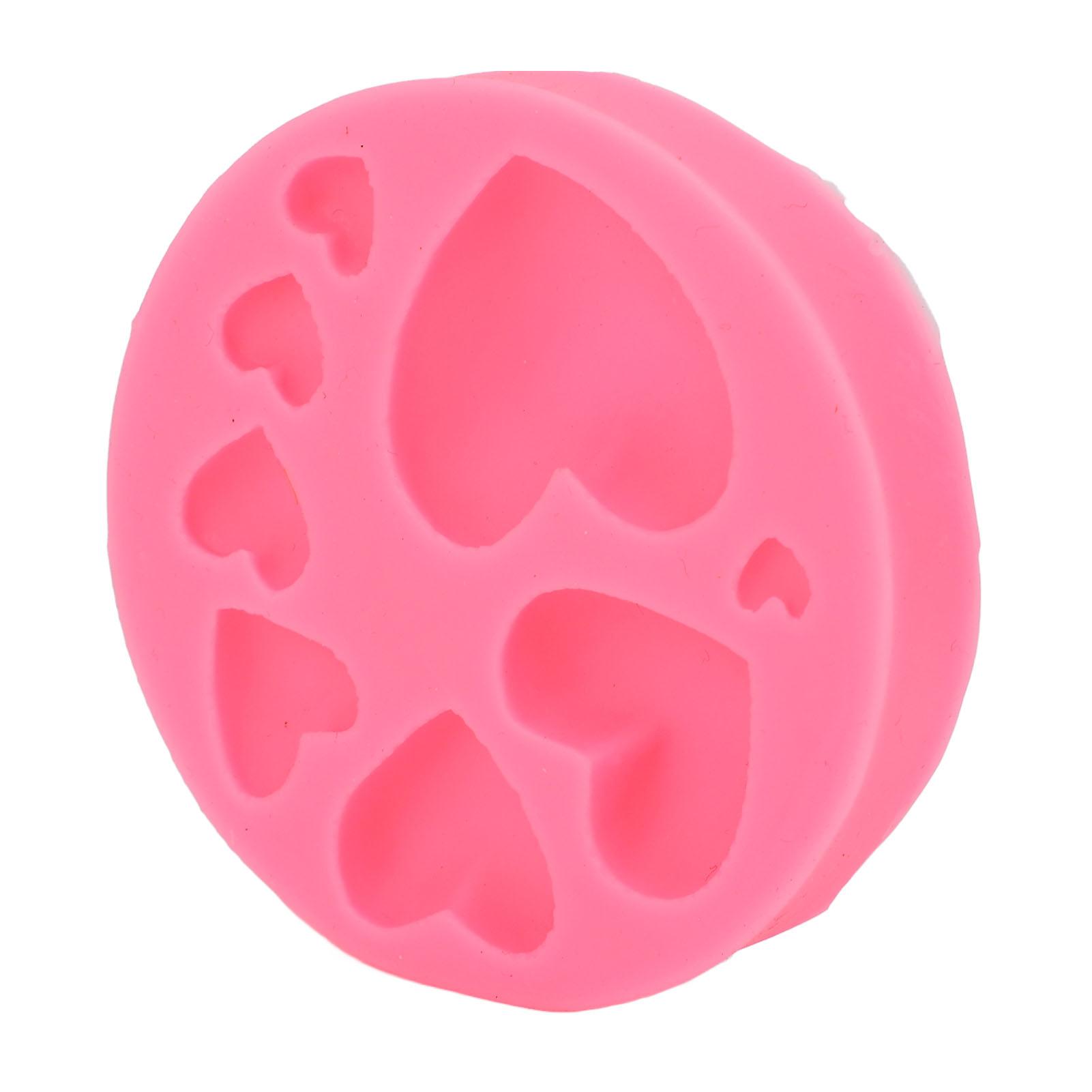 

8 Holes Heart Shaper Silicone Moulding Tool for Fondant Cake Chocolate Decoration Crafts Making