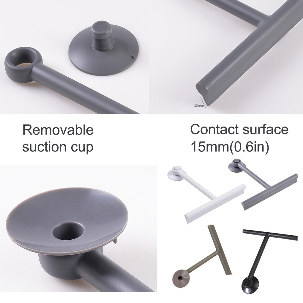 Bathroom Floor Window Wiper with Suction Cup Portable Glass Scraper Water Stain Remover Windscreen Cleaning Tool Accessories