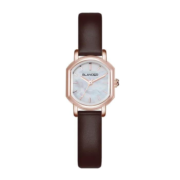 Ciel Classic BW20925L-RMBR Square Leather Women's Watch