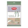 Meiliya 50 Pairs Individually Wrapped Printed Carbonized Bamboo Chopsticks