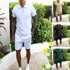 Sports Suit Men's Summer Fitness Short-sleeved T-shirt + Shorts Running Loose Casual Sportswear Large Size S-3XL