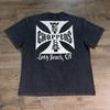West Coast Choppers Grafické tričko s krátkým rukávem Pánské Vintage Prané Streetwear Unisex Ležérní Volný Střih Bavlna Nadměrné Top