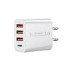 USB-Ladegerät Mehrere Anschlüsse Stabile Ausgabe US-Stecker Hocheffizientes Schnellladegerät PD20W 3USB und Typ-C Ladekopf Handyzubehör