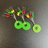 600pcs 100 Groups Float Stopper Fishing Bobber Stopper Float Oval Bean Space Fishing Line Tackle Accessories
