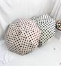 Retro Polka Dot Dual-Use Folding Umbrella: Windproof, Sturdy, Automatic Sunshade for Women