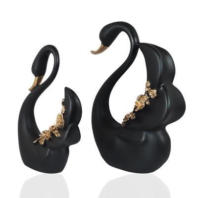 Pair of Swans for Good Luck and Love for Home Decor Tabletop Living Room Office|Showpiece Vastu Statue for Gifting Love Bird Showpiece