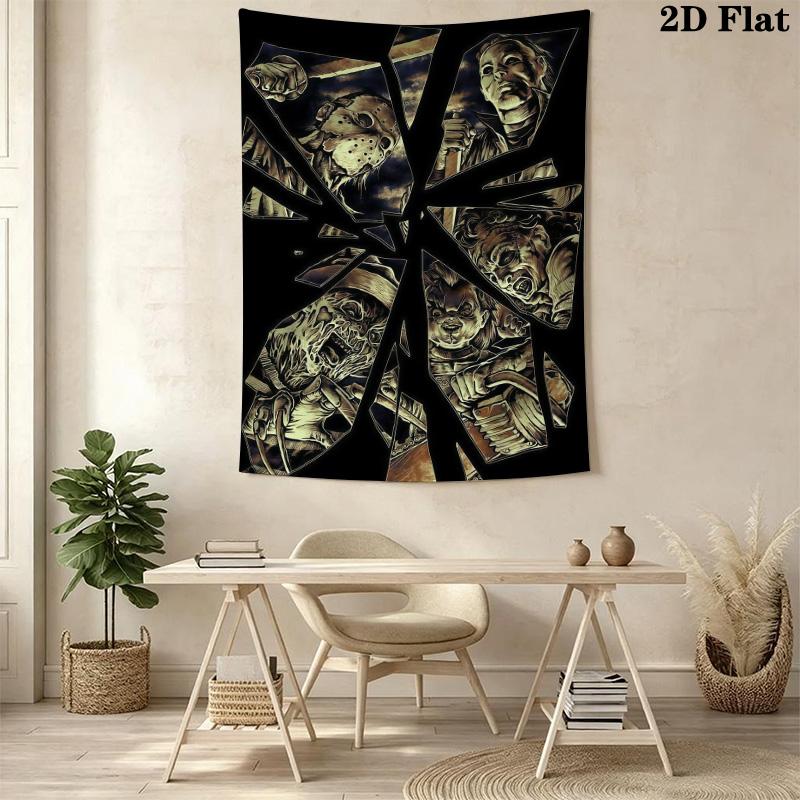 Dark Fantasy Wall Tapestry Gothic Art Space Tapestry Fashion Print Wallmounted Soft Home Decor Homestay Soft Decoration Tapestry