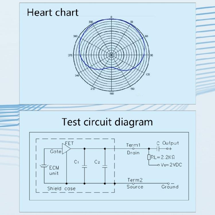 Electromagnetic Noise Resistant Electret Condenser Microphone Pickup Microphone Component for Enhances Claritys