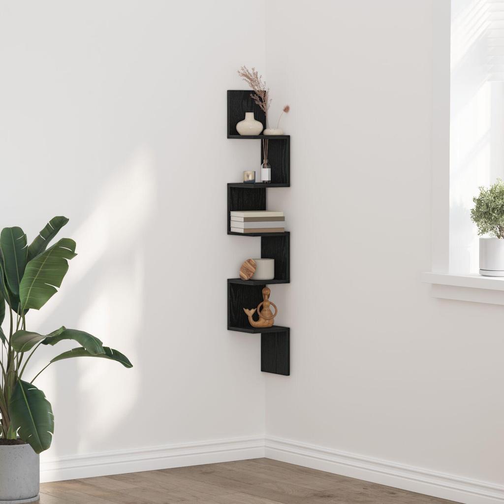 Corner Wall Shelf, Suitable for Decoration In Bathrooms, Living Rooms, and Entryways, 20x20x127.5 Cm