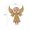 Enamel Brooch Pin Unique Cute Gift Colorful Breastpin for Scarves Shawl Bags Orange
