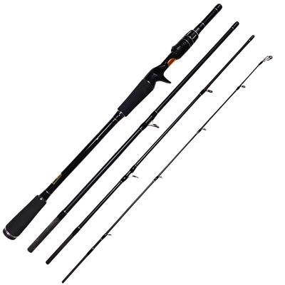 4-piece 6.9-8.8ft Compact Lure Rod MH (Baitcasting, 6.9ft/2.1m) Suitable for 15-75g Loads
