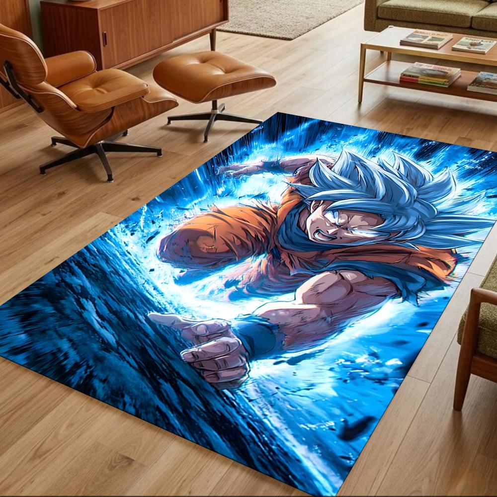 Super Saiyan Energy Blast Non-Slip Home Carpet Design for Office Decor Living Room Bedroom Gift