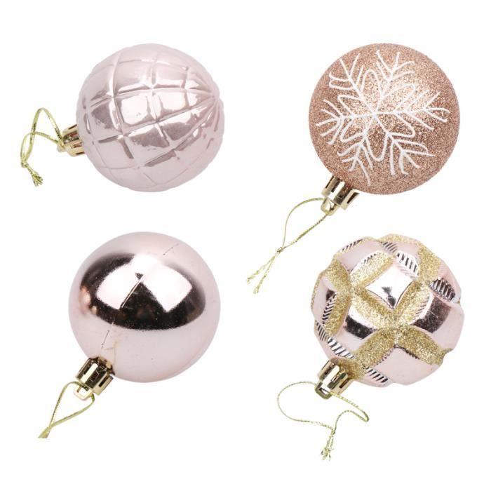 24pcs boule suspendue bel arbre de noël ornement de d'ornement suspendu pour le magasin christmas tinsel