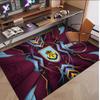 Personalized Crystal Velvet Carpet Burnley Football Pattern Non Slip Floor Rug