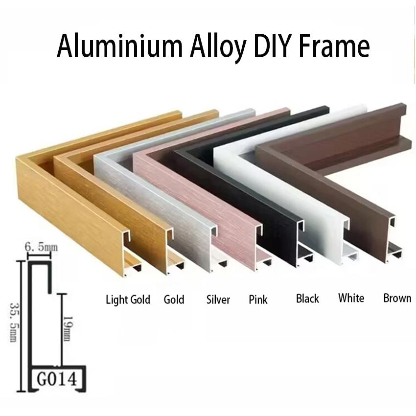 Medium Size Picture Frame DIY Aluminum, Alloy Canvas Painting Frame, For Oil Paintings Metal Frame, Home Decor Metal Art