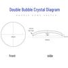 Sapphire Double Bubble Scratch-Resistant Watch Glass 30-39.5mm, 3.0mm Thickness, Crystal Lens Face Cover.