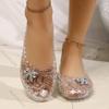 Fashion Sandals for Women Jelly Shoes Fashion Classic Pvc Plastics Transparent Sandal Female Summer Shoes Casual Flat Bottom Sandales
