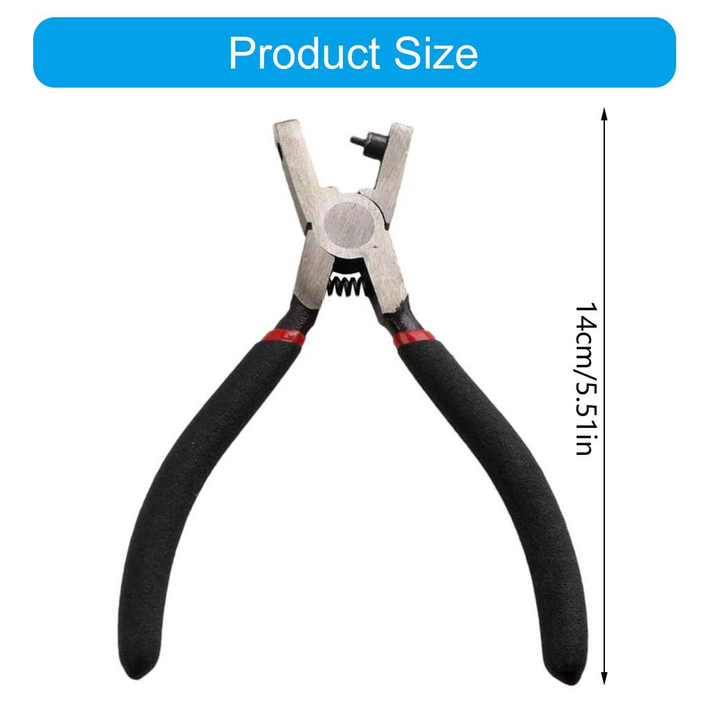 Wytrzymałe szczypce dziurkujące 2 mm średnicy Metalowe szczypce dziurkujące Narzędzie do tworzenia biżuterii Paski skórzane Paski do zegarków