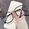 Anti-blue Light Glasses Korean Style Square Metal Eyewear Women Men Luxury Eyeglas Blue Light Blocking Man Lady Computer Eyeglas