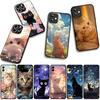 Cover for Apple iPhone 16 15 14 Plus 13 12 Mini 17 Pro Max + ProMax 16E Air 16+ 15+ Coque Phone Case Kitten Cat Meow Wallpaper