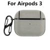 For Airpods 4 Case Waterproof Nylon Plastic Wireless Headphone Cover For Airpods 3 Pro Shell Airpods Pro Case
