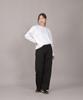 SAINTCREW Pocketless Work Elastic Waist Wide Pants Eww-385 Black