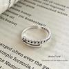 Minimalist Thai Silver S925 Unisex Adjustable Open Ring