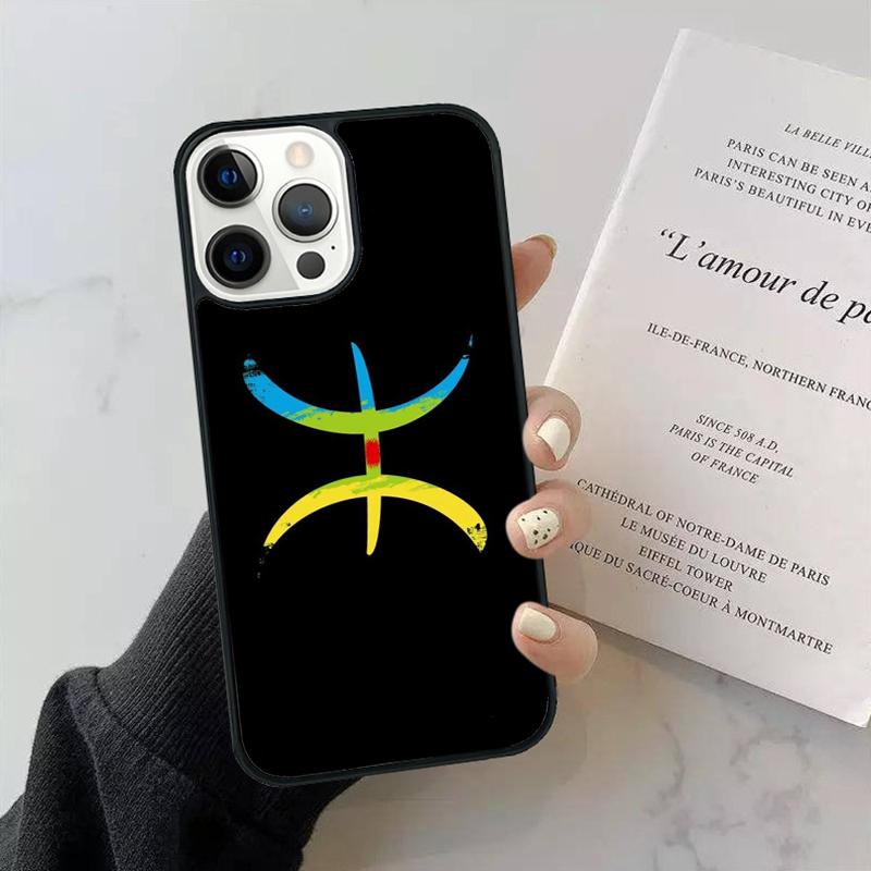 Amazigh Symbol Berber Academy Phone Case Cover For iPhone 17 Air 15 16 14 Plus 11 12 13 Pro Max Apple max